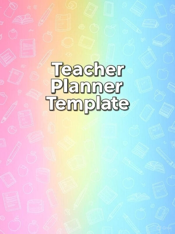 Teacher Planner Template